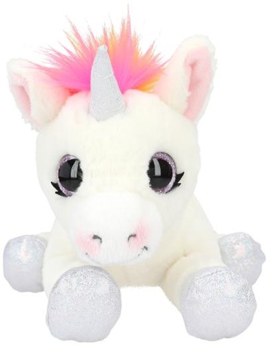 Depesche Plüsch Einhorn - Kuscheltier liegend 30 cm weiß Regenbogen-2