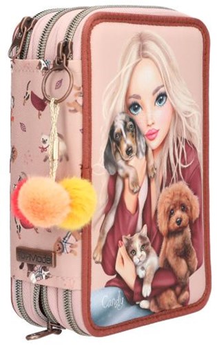 Depesche TOPModel Federmäppchen rosa 3-Fächer FUR EVER FRIENDS Schule-3