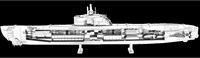 Metal Earth Bausatz Deutsches U-Boot Type XXI 3D Metallmodell
