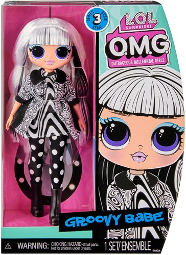 L.O.L. Surprise Modepuppe Groovy Babe - OMG HoS Serie 3 Puppen Spielzeug