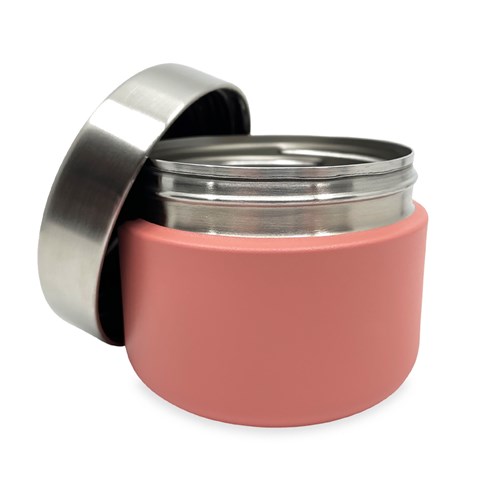 Smikkels - Obsttablett aus Edelstahl 420 ml - Rosa-2
