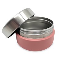 Smikkels Edelstahl Foodjar 280ml rosa Snackbehälter-2