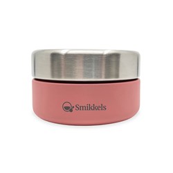 Smikkels Edelstahl Foodjar 280ml rosa Snackbehälter