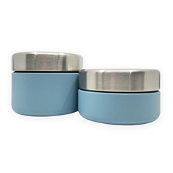 Smikkels - Obsttablett-Set aus Edelstahl - Blau