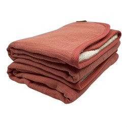 Smikkels Babyhandtücher Set rosa - Musselin und Frottee - Bio-Baumwolle
