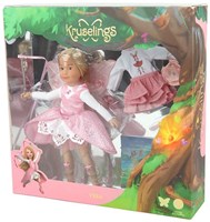 Kruselings Puppe Vera Deluxe Set - Modepuppe mit Zubehör und rosa Outfit