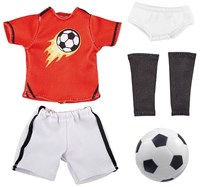 Kruselings Puppenkleidung Michael Fußball Outfit rot für Babypuppen
