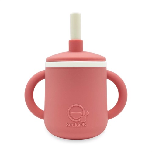 Smikkels - Kinderbecher aus Silikon mit Ohren - Pink