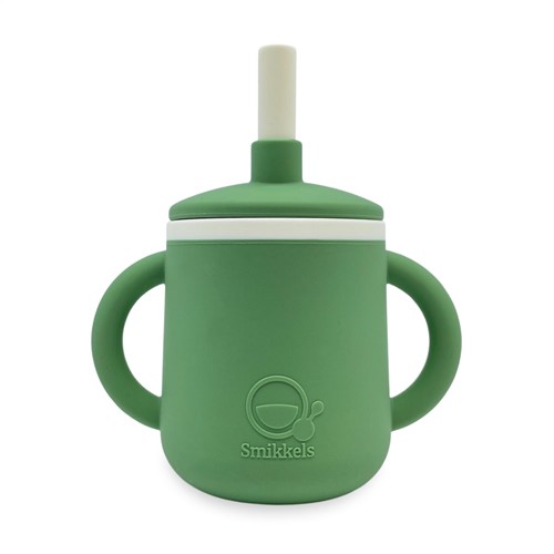 Smikkels - Kinderbecher aus Silikon mit Ohren - Grün