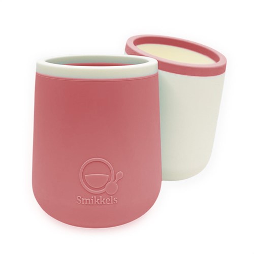 Smikkels - Silikonbecher für Kinder (Set) - Rosa