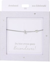 Depesche Armband Silber mit L Anhänger - Freundschaft Schmuck Geschenk