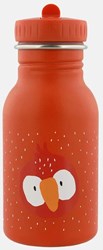 Trixie Trinkflasche Edelstahl Kinderflasche 350ml Mr. Parrot auslaufsicher rot