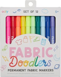Ooly Textilmarker Fabric Doodlers Set 12 Farben permanent