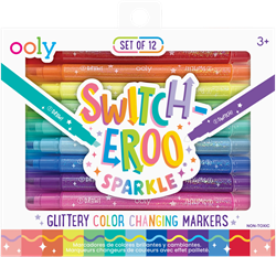 Ooly Glitzer Farbwechsel Marker - Set mit 12 Stiften - Kreative Malstifte