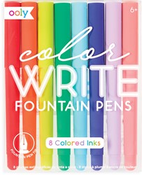 Ooly Füller Color Write - Set mit 8 bunten Füllfederhaltern für kreatives Schreiben