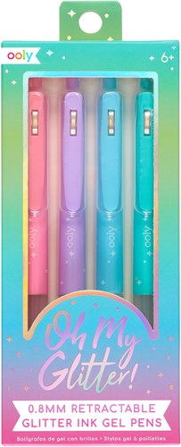 Ooly Glitzer Gelstifte Set - bunte Schreibwaren für Kinder