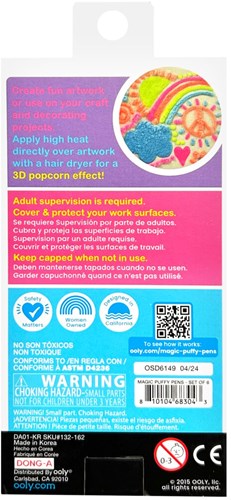 Ooly Neon Stifte - Magic Puffy Pens 3D Stifte Set für Kinder-3