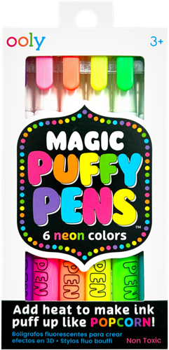 Ooly Neon Stifte - Magic Puffy Pens 3D Stifte Set für Kinder-2