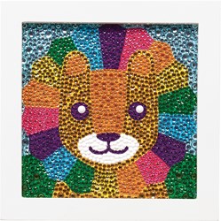 Ooly Bastelset Gem Art Kit - kreative Tierkunst mit Edelsteinen