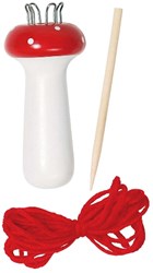 Goki Holz Strickpilz Set - kreatives Bastelspielzeug für Kinder