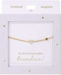 Depesche Armband Herz Gold Freundschaft Geschenk für Mädchen
