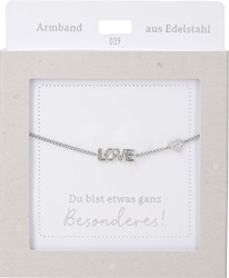 Depesche Armband Silber LOVE Freundschaft Geschenk für Mädchen