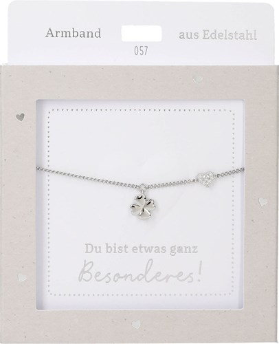 Depesche Armband Silber Kleeblatt Freundschaft Geschenk Mädchen