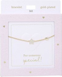 Depesche Armband goldfarben Heart of Gold Stern Damen Schmuck