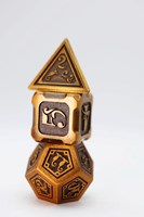 Foam Brain Games Metall Würfelset Gold - RPG Würfel