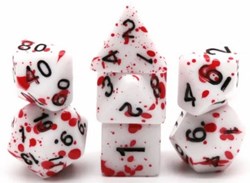 Foam Brain Games Würfel Blood Splatter RPG Set multicolor