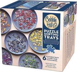 Cobble Hill Puzzle - Sortierschalen für Puzzleteile blau 6 Stück