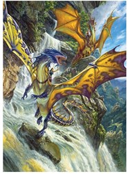 Cobble Hill puzzle 1000 Teile - Waterfall Dragons