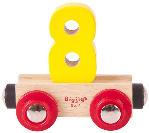 BigJigs Rail Name Number 8, Zahlenwagen 8