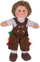 BigJigs Kuschelpuppe Jack - weiche Stoffpuppe 28 cm für Kinder-2