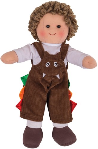 BigJigs Kuschelpuppe Jack - weiche Stoffpuppe 28 cm für Kinder-2