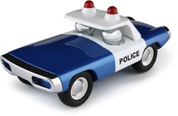 Playforever Auto Maverick Heat Police - Vintage Spielzeugauto Blau Weiß