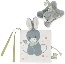 Kaloo Kuschelbuch Esel - Stoff-Babybuch Bauernhof Abenteuer