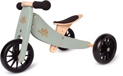 Kinderfeets 2-in-1 Holz Balance Fahrrad Dreirad von 1 Jahr Tiny Tots - Salbei
