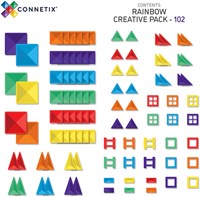 Connetix magnetisches Spielzeug Bauset Regenbogen 102 Teile kreativ-3