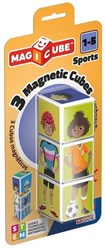 Geomag 111 SPORTS Magiccube Jobs 3 Cubes, Mehrfarbig