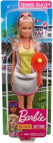 BEX Barbie Puppe Tennisspielerin mit Outfit und Schläger - Barbie Spielzeug