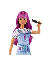 BEX Barbie Haarstylistin Modepuppe mit Zubehör für kreatives Spiel-2