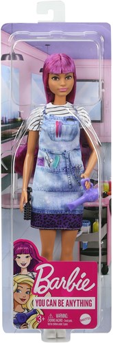 BEX Barbie Haarstylistin Modepuppe mit Zubehör für kreatives Spiel