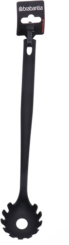 Brabantia Spaghettilöffel Black Line - Nylon Pastalöffel Antihaft Schwarz