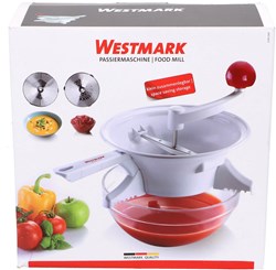 Westmark Gemüsesieb Kunststoff - Passiermühle 23cm weiß Küchenhelfer