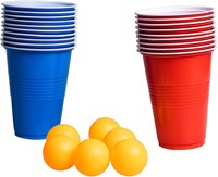 Clown Games Bierpong Spiel 20 Becher 6 Bälle Partyspiel-2