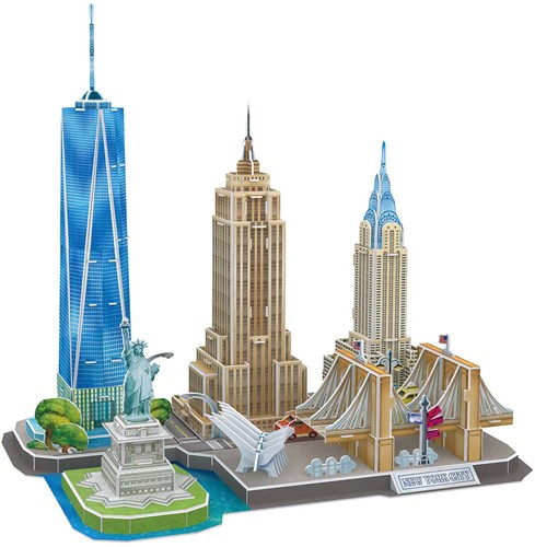 Cubic Fun 3D-Puzzle New York City Skyline Karton Dekoration-2