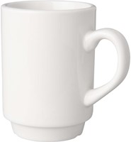 Mammoet Porzellan Tassen Set - 190ml Automatenbecher weiß 12 Stück