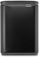 Brabantia Abfalleimer Bo 4L - Mülleimer matt schwarz - Wandmodell-2