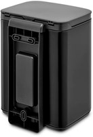 Brabantia Abfalleimer Bo 4L - Mülleimer matt schwarz - Wandmodell-3